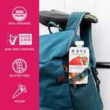 NOKA Superfood Pouches (Mango Coconut) 6 Pack | 100% Organic Fruit And Veggie Smoothie Squeeze Packs | Non GMO, Gluten Free, Vegan, 5g Plant Protein