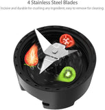 Personal Mini Blender Smoothie Maker Single Service for Shakes and Smoothie, homgeek Portable Small Fruit Vegetable Milk Countertop Mixer Juicer Cup with Travel Lid 600ml Tritan Travel Sport Bottle